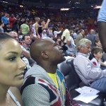 mayweather fiance courtside