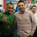 Anselmo Moreno and Oscar de la Hoya