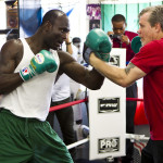 Lateef Kayode and Freddie Roach