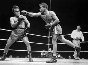 Marcel Cerdan and Jake LaMotta Boxing