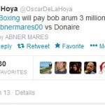 de la hoya donaire twitter