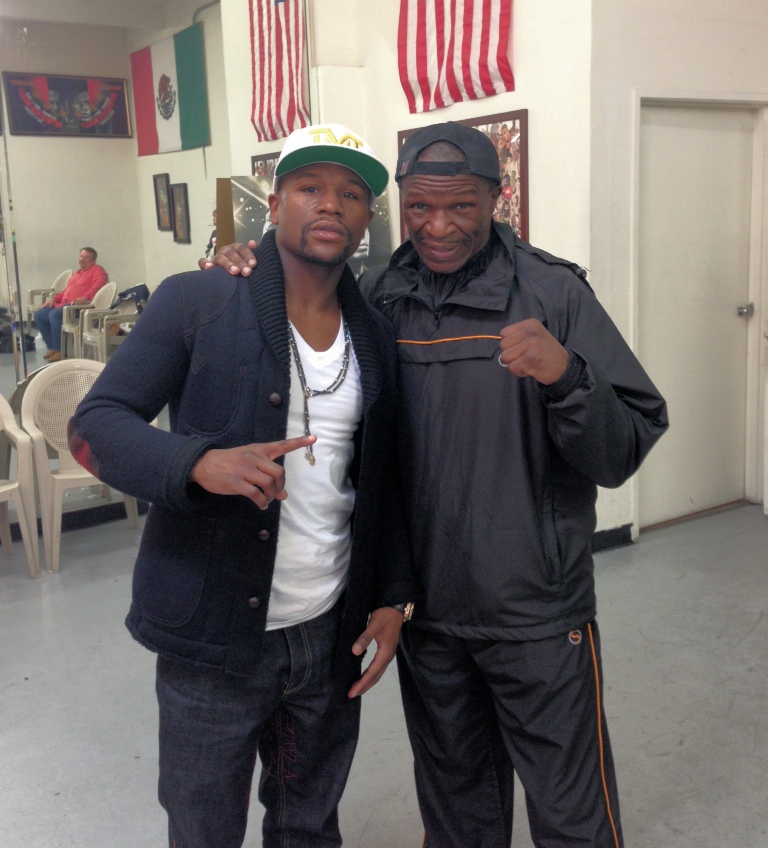 mayweather jr and sr training 