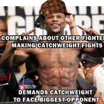 mayweather catchweight meme