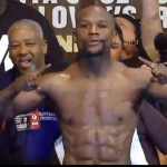 mayweather weigh-in