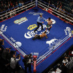 Leo Santa Cruz knocks down Alexander Munoz