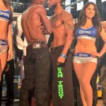 lara trout weigh-in staredown