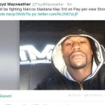 mayweather vs maidana official tweet