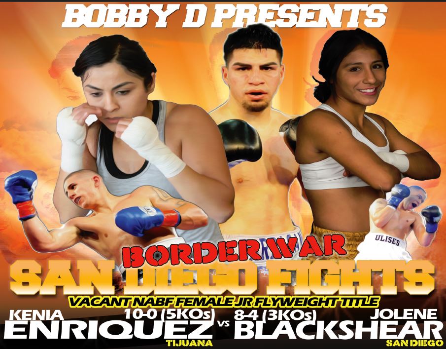 border war boxing poster
