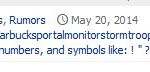 comment string appears