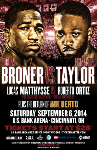 broner vs taylor poster