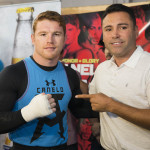 Canelo and Oscar de la Hoya