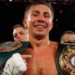 golovkin celebrates