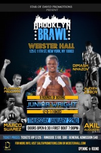 brooklyn brawl junior wright poster