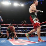 rios knocks alvarado down