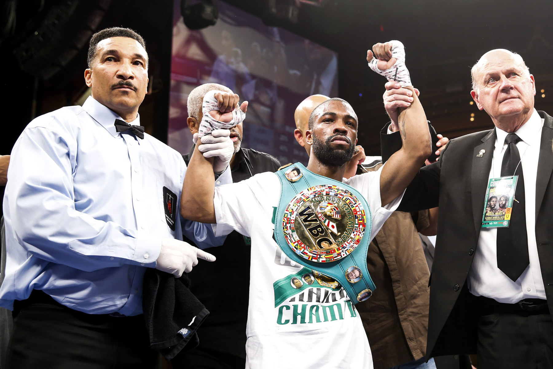 Warrington could face WBC champion Gary Russell Jr next year Credit: Esther Lin / Showtime