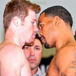 Canelo vs Kirkland weigh-in