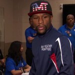 Mayweather pre weigh-in