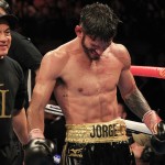 jorge linares celebrates