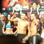 Golovkin vs Lemieux weigh-in