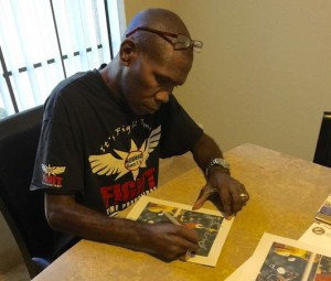 howard davis jr signing autograph