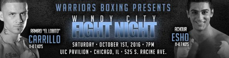 Unbeatens Ramiro Carrillo And Achour Esho Featured On Windy City Fight Night Oct 1st Proboxing
