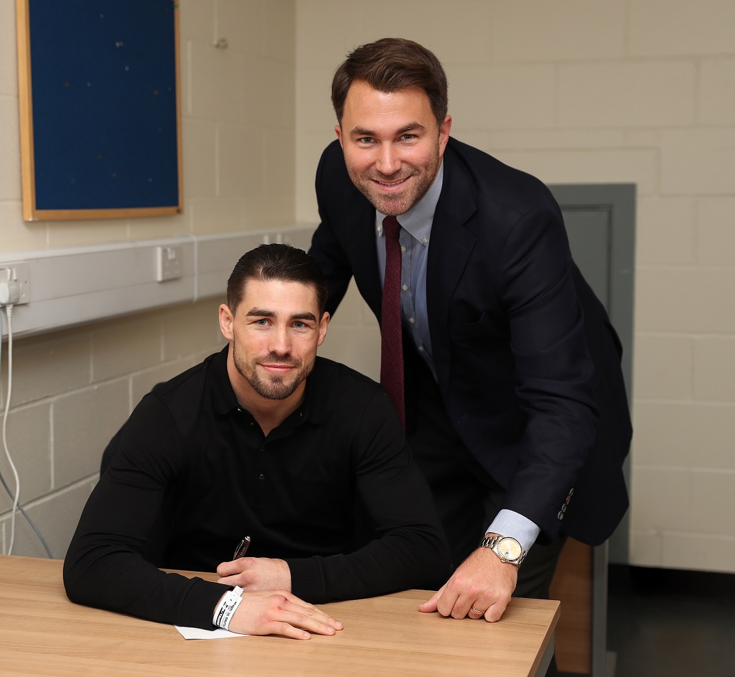 Jamie Cox signs foe Eddie Hearn's Matchroom.