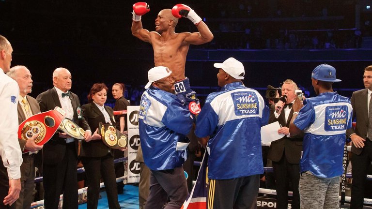 Indongo is the new super-lightweight WBA and IBF champion. Photo Credit: Sky Sports