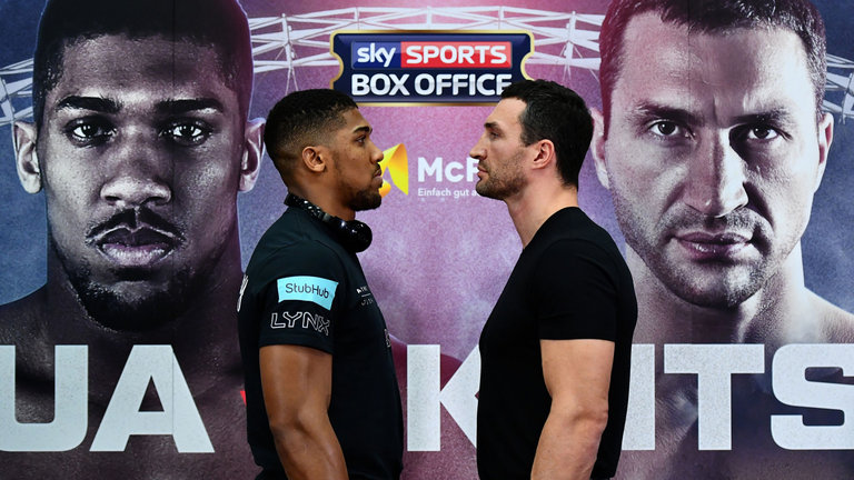 joshua klitschko face off