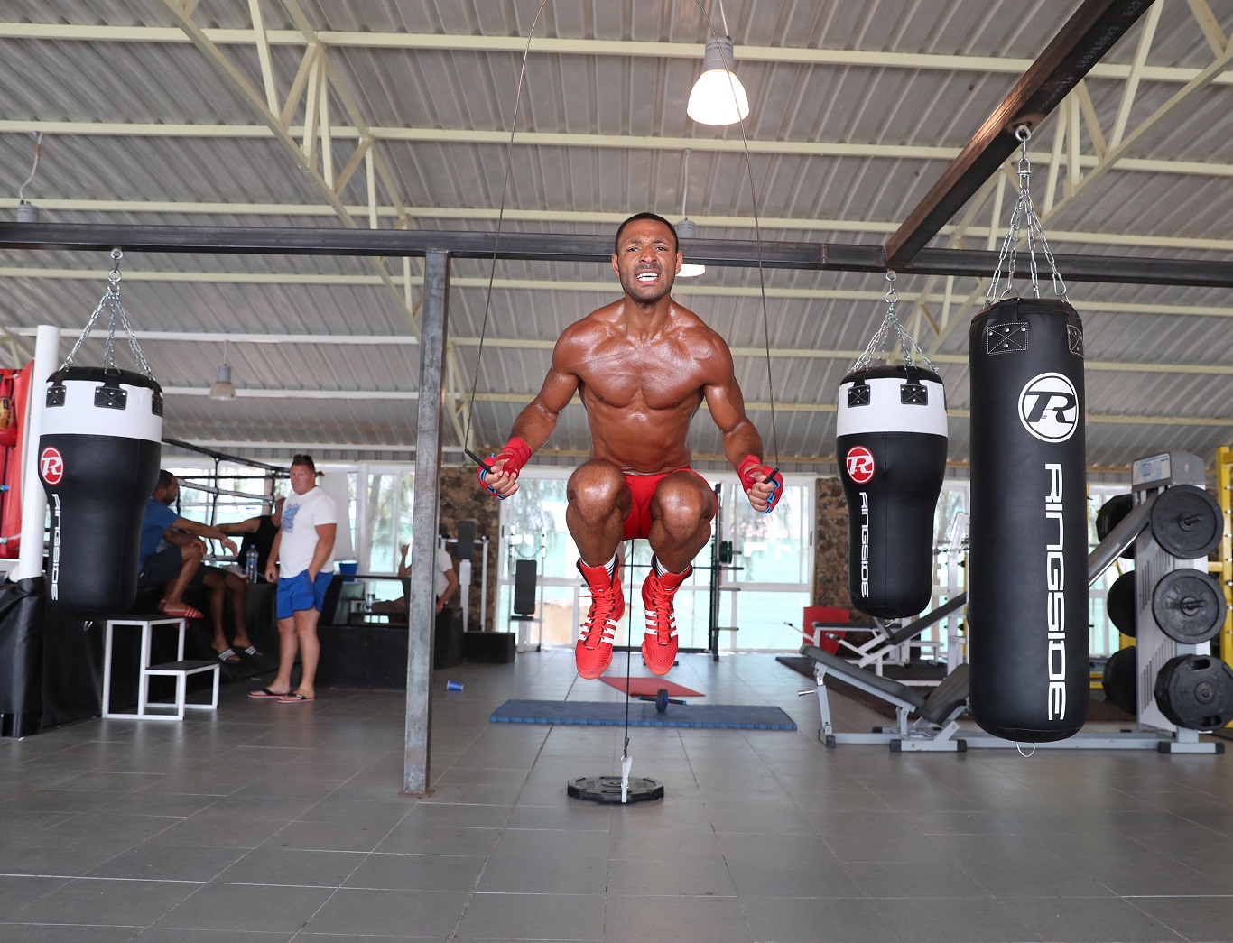 Kell Brook training in Fuertaventura 