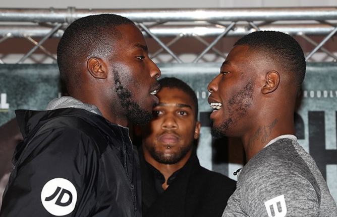 Lawrence Okolie and Isaac Chamberlain