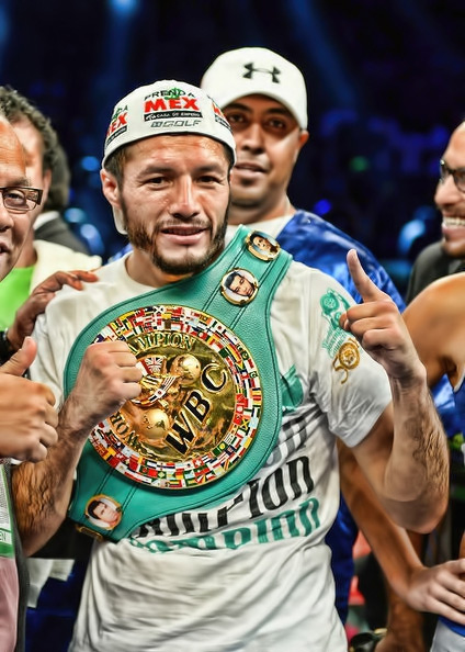 Jhonny Gonzalez - Holding his WBC Title