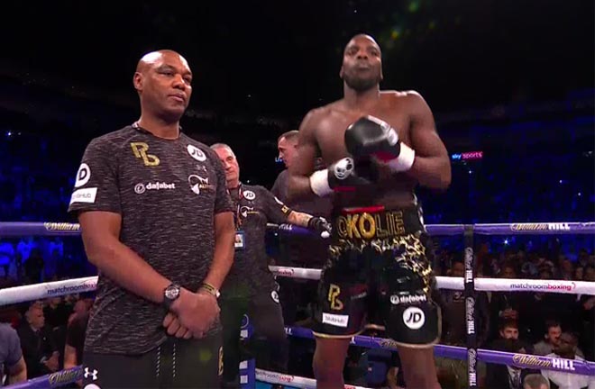 Lawrence Okolie dominates against Isaac Chamberlain to win 'British Beef' clash. Photo Credit: Sky Sports