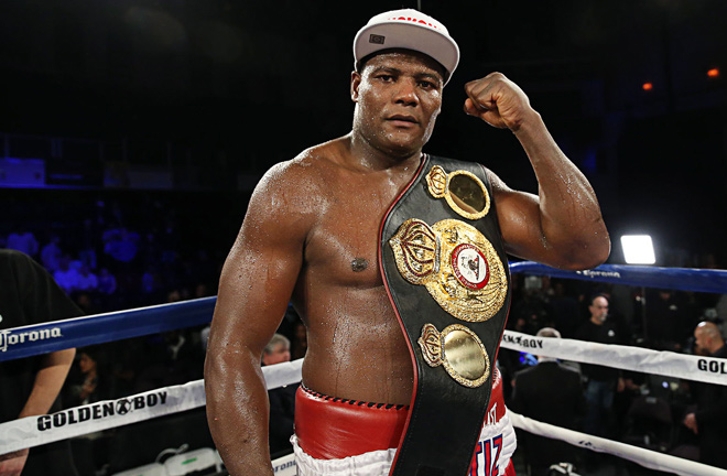 Luis Ortiz with his belt and is ready for Saturday. Photo Credit, Boxing news.