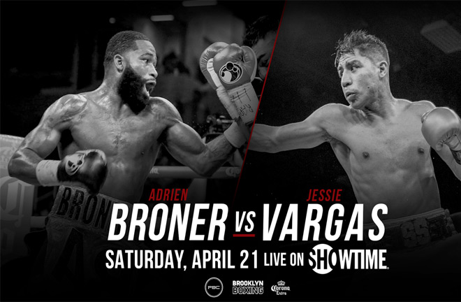 Broner-Vargas in Brooklyn, Saturday April 21st . Photo Credit: Premier Boxing Champions