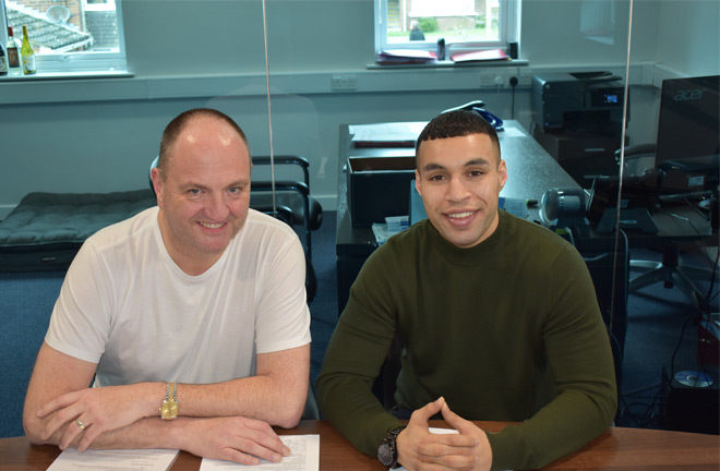 Goodwin Boxing sign undefeated Super Welterweight Tony Bange.