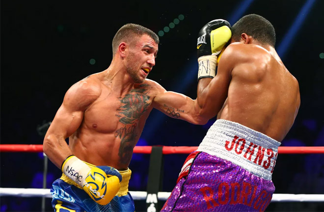 Lomachenko showing his class against Walters. Photo Credit: Bloody Elbow