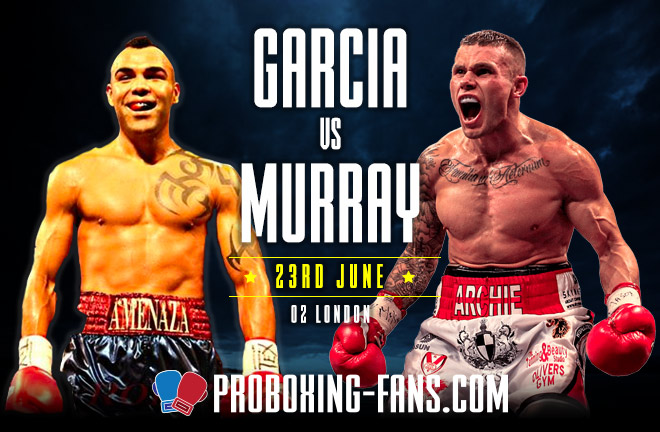 Garcia-Murray go head to head this Saturday night at The O2.