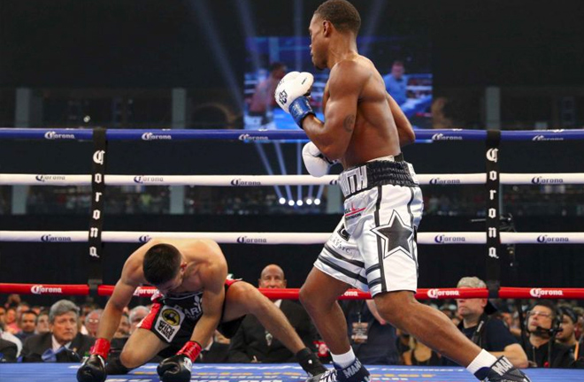 Errol Spence Jr. makes quick work of Carlos Ocampo with first round KO