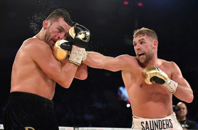 Saunders produced an impressive performance against David Lemieux. Photo Credit: bloodyelbow.com