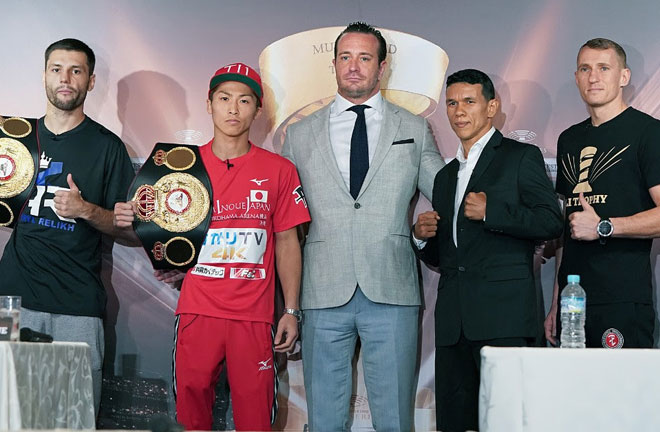 Naoya Inoue and Juan Carlos Payano are ready for their Ali Trophy Quarter-Final and WBA ‘Regular’ World Bantamweight Championship clash on Sunday. Photo Credit: Naoki Fukuda