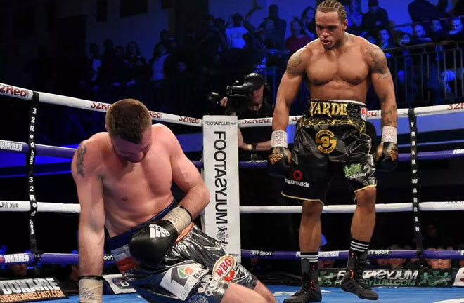 Anthony Yarde beats Tony Averlant back in February. Photo Credit: Stamina for Sale