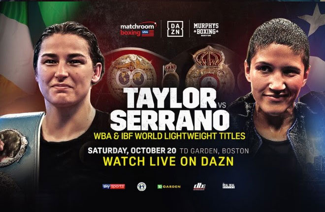 Taylor defends her titles against Cindy Serrano at the TD Garden this Saturday. Photo Credit: Matchroom Boxing