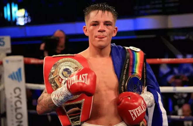 Lee McGregor with his Commonwealth bantamweight belt. Picture: Getty