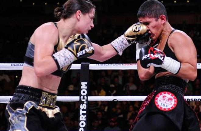 Katie Taylor defends world titles against Cindy Serrano. last Saturday. Photo Credit: The Irish Times