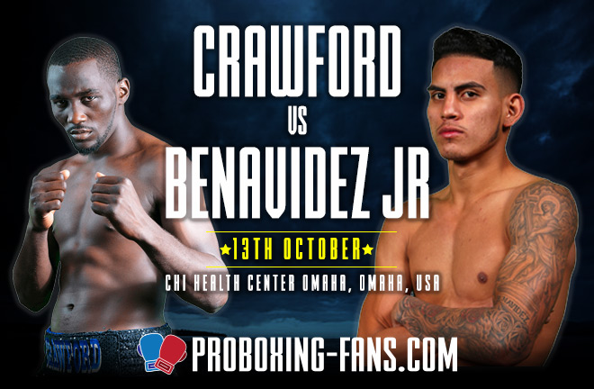 Terence Crawford (33-0, 24 KOs) takes on unbeaten challenger Jose Benavidez Jr tonight in Omaha.