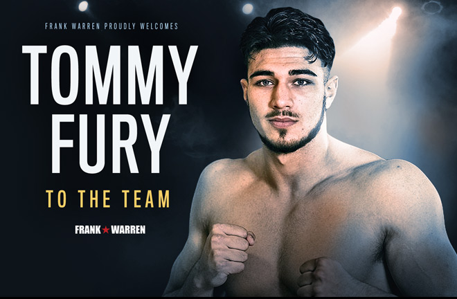 Tommy Fury signs to Frank Warren