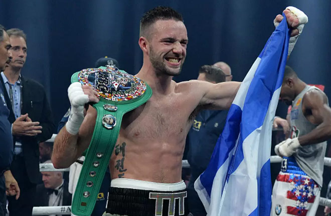 Josh Taylor defeats Ryan Martin on Saturday night. Photo Credit: The Independent