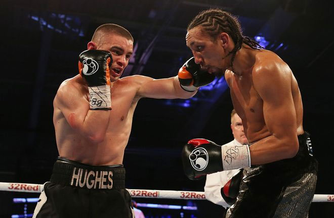 Joe Hughes fights for a European title in Florence. Photo Credit: Sky Sports 