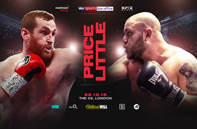 David Price and Tom Little meet on the undercard of the crunch Heavyweight rematch between Dillian Whyte and Derek Chisora at The O2. Photo Credit: Matchroom Boxing