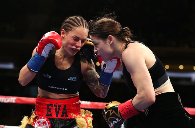 Katie Taylor successfully defended her world titles against Eva Wahlstrom. Photo Credit: Getty Images 